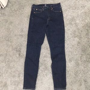 Gap Sky High Rise True Skinny Jeans